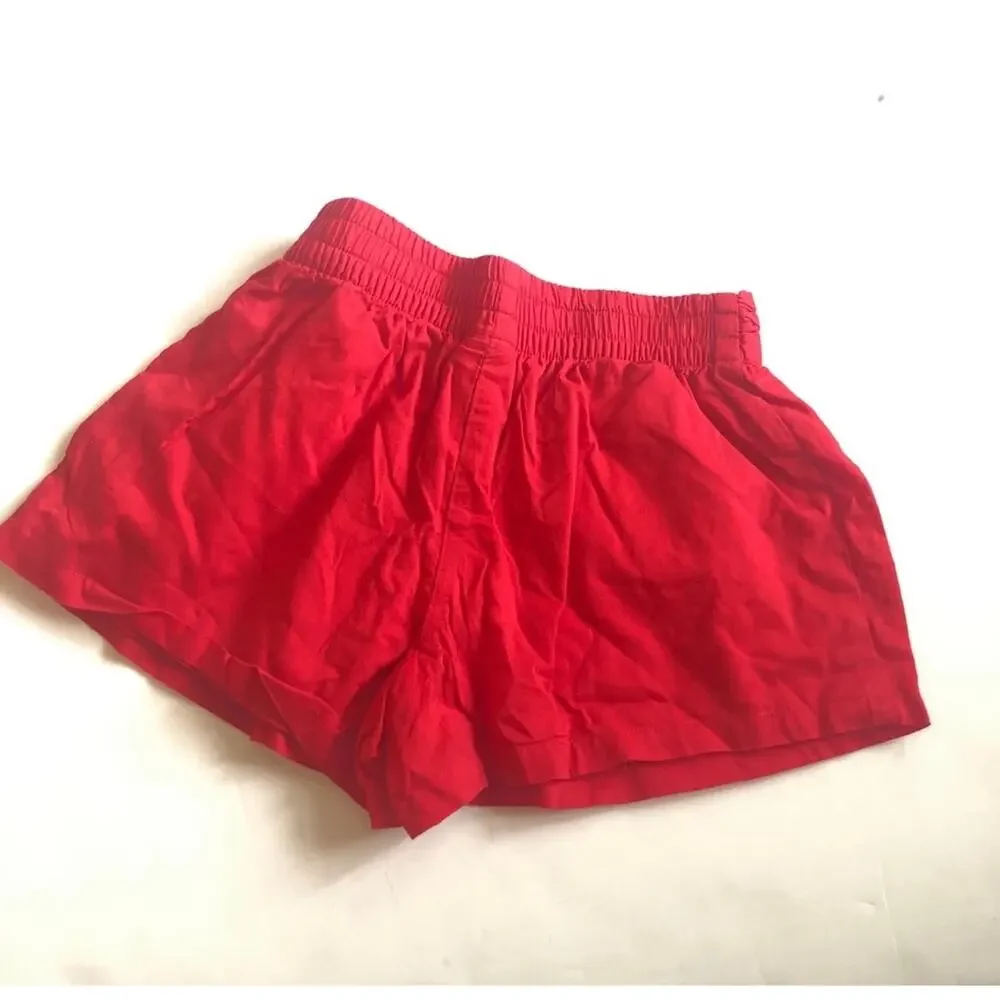 Janie and Jack Adorable Red Rose Floral Top & Bow Shorts Set
